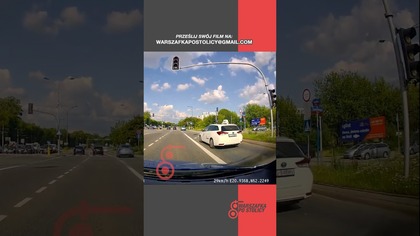 Czerwone światło? Dla niektórych to tylko sugestia #shorts #warszawa