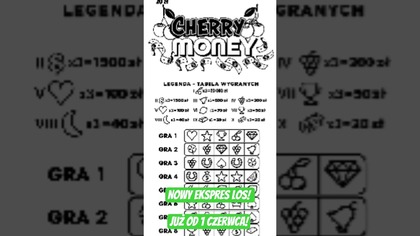  Cherry Money!  Nowy Ekspres Los za 20zł! #lotto