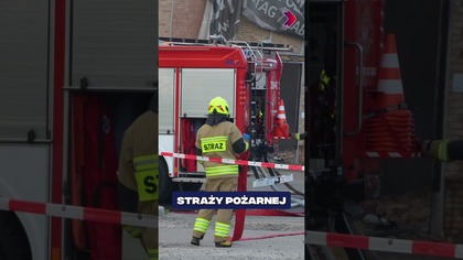 Potężny pożar parku trampolin w Gorzowie #gorzów #news