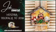 Wiosenna dekoracja do okna  LIVE z Wiolą | Kreatywne DIY