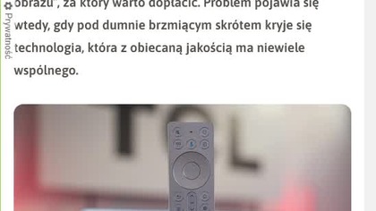 QLED od TCL nie taki QLED