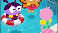Ladybird Lu, Biba the Butterfly and Elodie the Worm in Swimming Pool