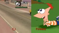 Fineasz i Ferb vs GTA: San Andreas - Podobieństwa