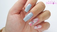 Pink abstract nails art tutorial/ Elisium