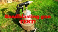Sandblasting gun.  From the market.  Amazon.  Mini sandblaster