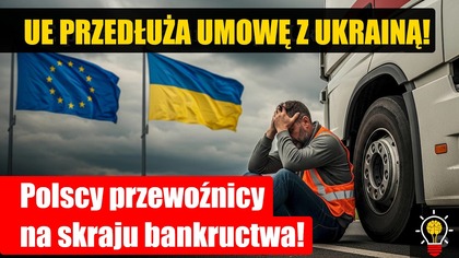 Unia Europejska zdecydowała się przedłużyć umowę liberalizującą transport drogowy z Ukrainą, co budzi ogromne kontrowersje wśr&oacute;d polskich przewoźnik&oacute;w. 

Oznacza to, że ukraińscy przewoźnicy będą mogli nadal wjeżdżać na teren UE bez zezwoleń i standard&oacute;w wymaganych w UE, co  według wielu przedstawicieli polskiego sektora transportowego  prowadzi do poważnych zakł&oacute;ceń na rynku i nier&oacute;wnej konkurencji. Coraz więcej polskich firm transportowych zgłasza problemy z utrzymaniem rentowności, a niekt&oacute;re z nich znajdują się na skraju bankructwa.

Wielu z nich alarmuje, że ta decyzja może doprowadzić do masowych bankructw, utraty zleceń i poważnych problem&oacute;w finansowych całej branży transportowej w Polsce.

To nie tylko temat polityczny  to realne problemy tysięcy firm rodzinnych, przedsiębiorc&oacute;w i kierowc&oacute;w zawodowych, kt&oacute;rzy dziś czują się zostawieni sami sobie. 

Czy uważasz, że Unia Europejska powinna wziąć pod uwagę interesy polskich przewoźnik&oacute;w? Zostaw komentarz pod filmem  Twoja opinia się liczy!

W tym materiale przyglądamy się:
Dlaczego polscy przewoźnicy czują się zagrożeni?
Jak wygląda konkurencja ze strony ukraińskich firm transportowych?
Jakie mogą być długofalowe skutki tej decyzji dla rynku transportowego w Polsce i Europie?

To temat, kt&oacute;ry wywołuje silne emocje i wymaga rzetelnej analizy. Jeśli zależy Ci na przyszłości polskiego transportu  ten film jest dla Ciebie.

Umowa transportowa z Ukrainą przedłużona! Polska zdecydowanie przeciwko - https://obserwatorlogistyczny.pl/2025/06/22/umowa-transportowa-z-ukraina-przedluzona-polska-zdecydowanie-przeciwko/


 ToTemat: https://www.youtube.com/@ToTemat | Subskrybuj !
 Darmowa Muzyka: https://www.youtube.com/@Darmowa-Muzyka | Subskrybuj !