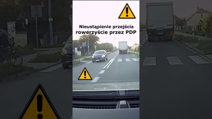 Nieustapienie przejścia rowerzyście przez PDP #shorts #rikordwidjo