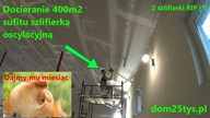 Docieranie sufitu szlifierką oscylacyjną | Sufit podwieszany | Gips Karton | dom25tys | #pawełwaga