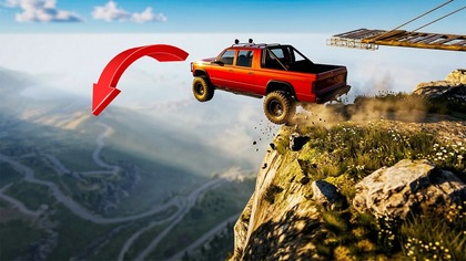 GIGANTYCZNA Mapa i Skoki na Przetrwanie! *Nasz Serwer Nie Wytrzymał* | BeamNG. drive Multiplayer