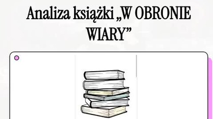 Opis książki ,, W obronie Wiary,, aspekty nauk Świadków Jehowy #świadkowiejehowy