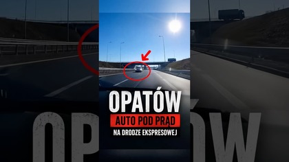 Jedna pomyłka i tragedia gotowa Auto pod prąd na ekspresówce  #polskiekierowcy #s11