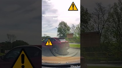 Wymuszenie pierwszeństwa na rondzie #shorts #rikordwidjo