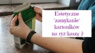 Mega łatwe i ładne składanie kartoników/opakowań na ryż/ kasze Uporządkowana