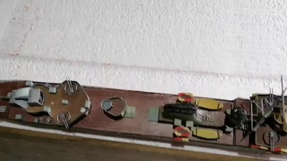 Krótka relacja ORP Burza diorama (1) shorts #paper #model #shorts