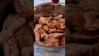 Chrupiące Skrzydełka w Maggi #shorts #smakowitedania #pyszne #food #gotowanie #recipe #przepis