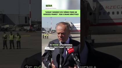 Tusk apeluje do Nawrockiego.  Zanim zabiorą się za majstrowanie nowej konstytucji...  #shorts
