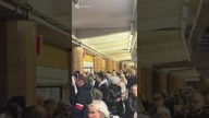 Tłumy w metrze.  Marsz niepodległości