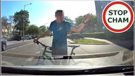 Wtargnięcie rowerzysty na przejazd rowerowy w Płocku #1478 Wasze Filmy