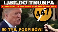 Składamy list do Trumpa w ambasadzie USA ws.  447.  Nie dla roszczeń!