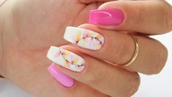Watercolor nails art tutorial /Eveline Cosmetics