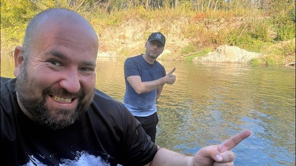 NA ŻYWO Feeder na górskiej rzece