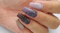 Leaves nails art / allepaznokcie