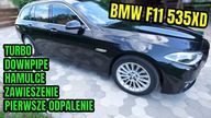 BMW F11 535XD N57D30 #8 TURBOSPRĘŻARKI, DOWNPIPE, PIERWSZE ODPALENIE I GOŚĆ@MOTOKUNCIK