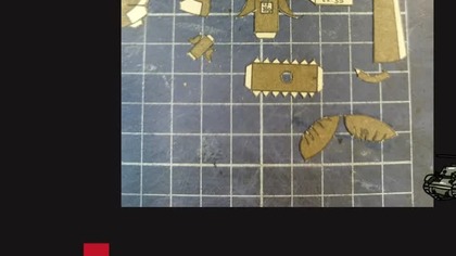 Stuart VI mini relacja budowy armaty z kart #shorts #papercraft #modelarstwo MałyModelarz #diorama