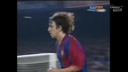 FC Barcelona - Real Madryt 23. 11. 2002 drugi powrót figo na Camp Nou kom. Polski