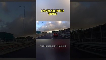 Sekunda i po wszystkim  Uwaga na drodze to podstawa #kierowcy #uwaga #droga