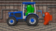 Animation - Tractor is leaving Earth (Furious AMONG US Dance) 3D - Among Tractor Us #1