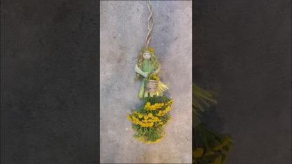 KWIATOWA LALECZKA z kanału @diy_art_ideas #shorts #diy #laleczka #flowers