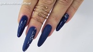 winter blue sweater nails art tutorial / ezebra.pl /Silcare