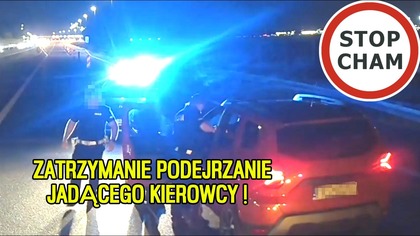 Zatrzymanie podejrzanie jadącego kierowcy #2279 Wasze Filmy