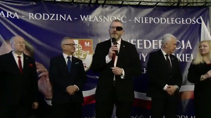 Grzegorz Braun i Konfederacja Korony Polskiej w Zamościu (21.02.2026)