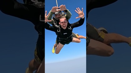 First Time SkyDive in Dubai #skydive #dubai #freedom