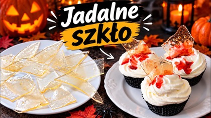 Jak zrobić JADALNE SZKŁO?  Efektowna dekoracja do deserów na HALLOWEEN!
