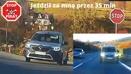 Śledził mnie przez dobre 35 minut.  Szeryf z Zakopianki jeździ za nagrywającym.  Część 2.  STOP PIRAT