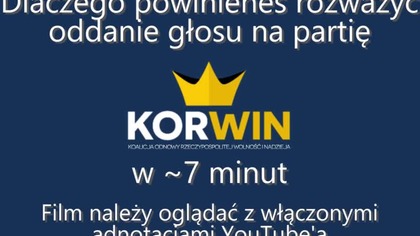 Dlaczego powinieneś rozważyć oddanie głosu na partię KORWiN