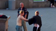 Lokalny kibic z Kijowa dostał to czego chciał 18+