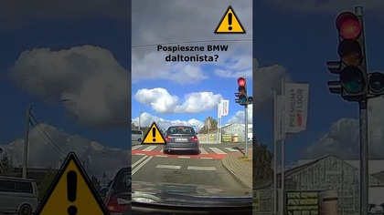 Pospieszne BMW czy daltonista? #shorts #rikordwidjo