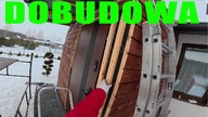 Drewniana dobudowa w domu z projektu Dom na start bez kredytu