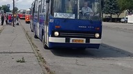 Odjazd Ikarusa 280. 70E #2851 na linii A Chemik - Zajezdnia Tramwajowa