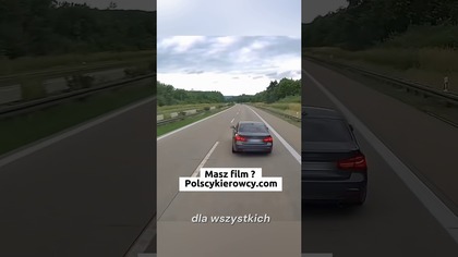 Hamowanie przed maską: BMW w akcji  #droga #agresja