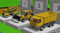 Exhibition of Construction Machinery | #Excavator, Truck, Roller, Concrete mixer for kids.  Maszyny
