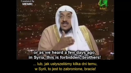 Islamskie zamachy samob&oacute;jcze są zgodne z islamem - dom wojny / terytorium wojny