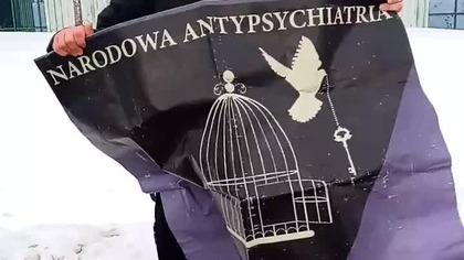 protest przeciwko psychiatrycznemu terrorowi.