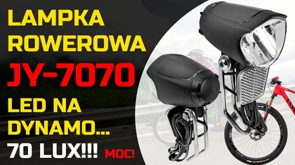 Mocna lampka rowerowa na dynamo 2K JY-7070 - Opinia