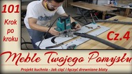 4. Projekt kuchnia - Jak ciąć i łączyć drewniane blaty / cut and connect wooden kitchen countertops