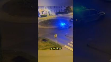  Nie miał prawa jazdy, za to miał ciężką nogę! Nocny pościg w Oleśnicy.  #pościg #policja #droga
